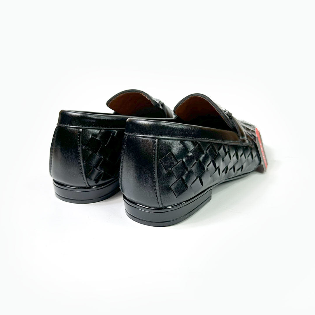 Woven Leather Loafers