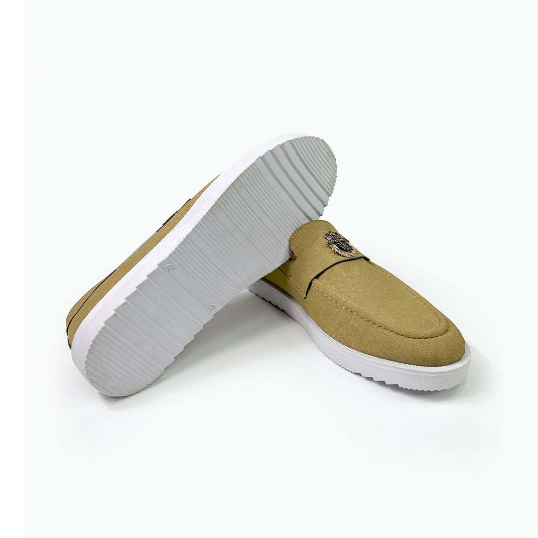 Suede Crest Loafers